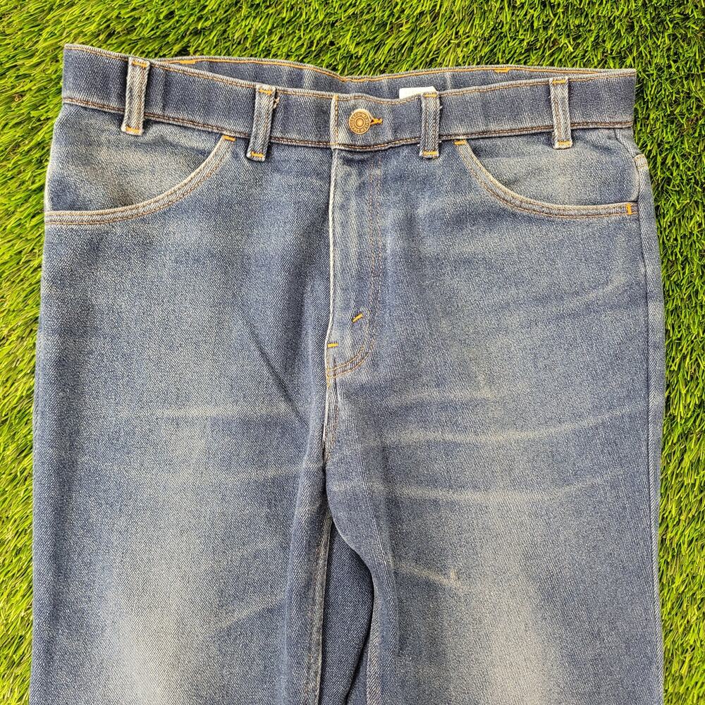 Vintage LEVIS 547 Jeans 34x25 Faded Whiskered Blue-Tab - Picture 11 of 16
